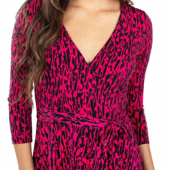 Leota Wrinkle Free Wrap Dress NWT - Picture 3 of 4